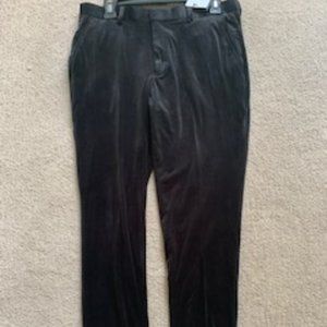 Skinny Black Velvet Pants
